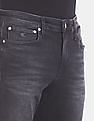 Calvin Klein Men Black Slim Fit Stone Wash Infinite Flex Jeans