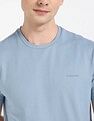 Calvin Klein Jeans Cool Blue Solid T-Shirt