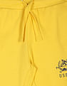 U.S. Polo Assn. Kids Contrast Logo Solid Cotton Track Pants