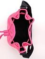Tommy Hilfiger Solid Pink Pu Bucket Bag