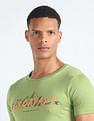 Flying Machine Graphic Print Cotton T-Shirt