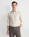 Arrow Manhattan Slim Fit Linen Shirt