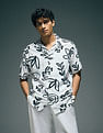 Flying Machine Tropical Printed Original Cuban Shirt