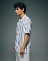 Flying Machine Vertical Striped Original Cuban Shirt