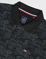 Arrow Sports Floral Print Cotton Pique Polo Shirt