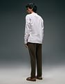 Flying Machine Slash Slim Tapered Fit Satin Trousers
