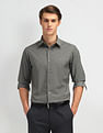 Arrow Newyork Brooklyn Ultra Slim Fit Solid Shirt