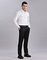 Tommy Hilfiger Regular-Fit Solid Mid Rise Trousers