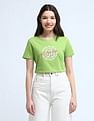 U.S. Polo Assn. Women Varsity Print Pure Cotton T-Shirt