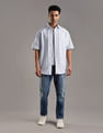Tommy Hilfiger Striped Oversized Fit Oxford Woven Shirt