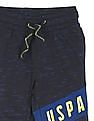 U.S. Polo Assn. Kids Drawstring Waist Heathered Track Pants