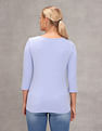 U.S. Polo Assn. Women Boat Neck Solid Knit T-Shirt