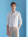 Arrow Vertical Striped Manhattan Slim Fit Velocity Shirt