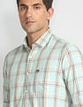Arrow Sports Spread Collar Cotton Casual Shirt