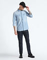 Flying Machine Chambray Cotton Shirt