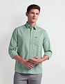 Arrow Sport Geometric Print Manhattan Slim Shirt