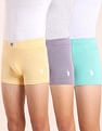 USPA Innerwear Boys Cotton Spandex Solid Trunks - Pack Of 3