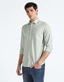 Flying Machine Spread Collar Slim Fit Shirt
