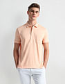 Arrow Patch Pocket Solid Polo Shirt