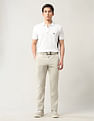 Arrow Sport Textured Slim Fit Trousers