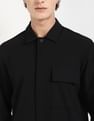 Calvin Klein Jeans Solid Boxy-Fit Poplin Woven Shirt