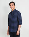 Arrow Sports Horizontal Stripe Cotton Casual Shirt