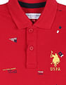 U.S. Polo Assn. Kids Brand Print Cotton Polo Shirt
