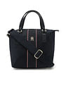 Tommy Hilfiger Solid Blue Nylon Handbags