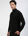 Tommy Hilfiger Cotton Zip Mock Neck Sweater