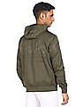 U.S. Polo Assn. High Neck Solid Hooded Jacket