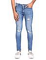 Tommy Hilfiger Men Blue Simon Skinny Fit Distressed Jeans
