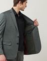 Arrow Zero Calorie Slim Fit Textured Blazer