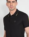 Arrow Newyork Ribbed Collar Solid Polo Shirt