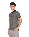 AD by Arvind Cotton Geometric Printed Polo Shirt