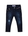 U.S. Polo Assn. Kids Boys Mid Rise Skinny Fit Distressed Jeans