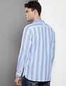 Tommy Hilfiger Mandarin Collar Vertical Stripe Shirt