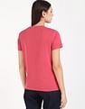 Tommy Hilfiger Red Women's T-shirt for Casual Chic