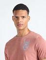 Flying Machine Typographic Print Cotton T-Shirt