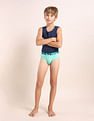 USPA Innerwear Boys Cotton Spandex Solid Briefs - Pack Of 5