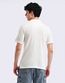 Flying Machine Typography Printed Relaxed Polo Shirt
