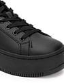 Tommy Hilfiger Lace Up Solid Platform Sneakers