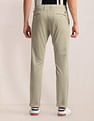 U.S. Polo Assn. Printed Slim Straight Fit Satin Trousers