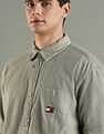 Tommy Hilfiger Solid Oversized Fit Cotton Shirt