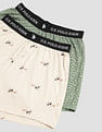 USPA Innerwear Printed Cotton OEX09 Boxers - Pack Of 2