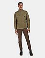 Flying Machine Stand Collar Solid Jacket