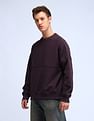 Flying Machine Solid Oversized Fit Sweatshirt