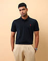 U.S. Polo Assn. Textured Slim Fit Polo Shirt