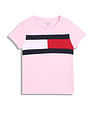 Tommy Hilfiger Girls Pink Logo T-Shirt