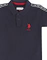 U.S. Polo Assn. Kids Ribbed Collar Brand Tape Polo Shirt