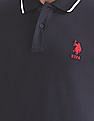 U.S. Polo Assn. Solid Lycra Polo Shirt